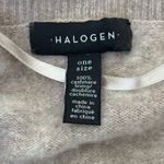 Halogen 100% Cashmere Colorblock Poncho One Size Beige Neutral Quiet Luxury Photo 3