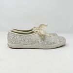 Keds‎ x Kate Spade Glitter Wedding Sneakers Ivory Size 8 Tan Photo 4