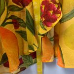 Farm Rio  size small fruit lovers Yellow Floral Maxi Dress dragon fruit tropical Photo 9