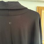 Lululemon  Back In Action Wrap Cardigan Black Large W3BVCS Modal Yoga Terry Photo 2