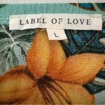 Anthropologie Label of Love Floral Maxi Dress Tassel Tie Neck Bohemian Resort Green Size L Photo 3