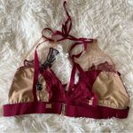 For Love & Lemons NWT Lucia halter bralette in wine Photo 2