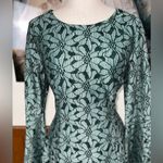 CeCe Beautiful  Green Floral Fit & Flare Mini Dress! Photo 2