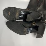 Tommy Hilfiger black leather harness boots size 7.5 Photo 6