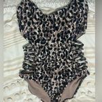 Red Carter 🐆  Leopard Cutout One Piece Swimsuit 🐆 Photo 3