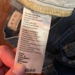 We The Free Maggie Cropped Straight Leg Distressed Raw Hem Denim Jeans Blue 26 Photo 9