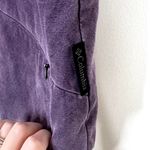 Columbia Vintage  Faux Suede Zip Up Snap Collar Zip Pocket Vest Sz Large Photo 5