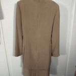 Ann Taylor Vintage Tan Formal 100% Silk Jacket Dress Size 10 EUC Photo 5