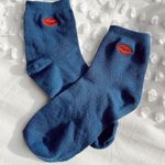 Aerie Kiss Embroidered Socks NWOT Photo 0