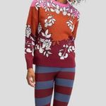 Roxy X Rowley Technical Sweater RRJ1/Burnt Henna Laurel Floral Knit Large NWT Photo 0