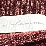 Ces Femme Burgundy Black Heathered Side Tie Long Sleeve Sweater Dress Size XL Photo 7