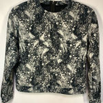Eleven Paris -3. Women's Abstract Print Long Sleeve Sweatshirt Black Size Small Photo 0