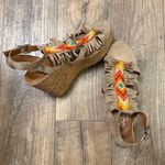 Ariat Unbridled by Beaded Tan Wedge Sandals 8 Photo 2