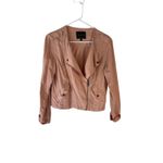 Sanctuary Women's Size Medium Light Pink Soft 100% Lyocell Moto Jacket Photo 1