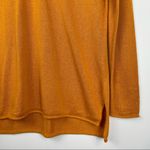 J.Crew Mustard Linen Blend V Neck Rolled Hem Long Sleeve Tunic Top Photo 5