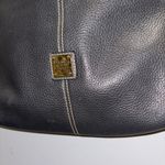 Dooney & Bourke VNTG  Frederica Crossbody Purse BLACK ON BLACK LEATHER Fredrica Photo 2
