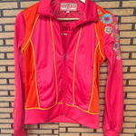 Johnny Was  Orange And Pink Embroidered Jacket Size Medium Photo 0