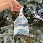 Coach *RARE*  Denim Wave Patchwork Demi Bag Suede Light Blue Handbag Y2K Photo 1