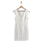 Black Halo Mattia Sheath Dress White Sz 4 Photo 1