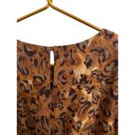 Worthington  Woman Top Womens 1X Extra Grande Leopard Print Round Neck Blouse Photo 3