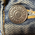 Furst of a Kind Levi's Denim Reworked Mini Skirt Raw Hem Front Zippers 29 Custom Photo 4