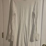 EXPRESS  White Lace Bell Flare Sleeve Dress Size Medium Angel Whimsigoth Staple Photo 1