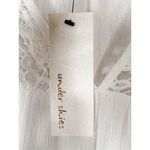 Under Skies NEW with Tags  Lace Trim Short Sleeve Top Blouse White Size Small Photo 5