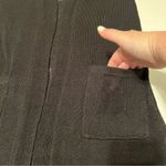 J. Jill‎ Linen Blend Sleeveless Duster Knit Cardigan SZ Small Black Coastal NEW Photo 9