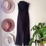 Stone Cold Fox  NAPLES black strapless jumpsuit WOMENS SIZE 0‎ linen tassel trim Photo 3