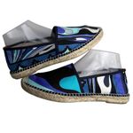 Respoke Pucci Espadrilles NATALIA Blue Classic Silk Scarf Made in Spain EU 40 Size 9.5 Photo 0