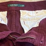Ralph Lauren  skinny zipper stretch mid rise jeans pants red maroon burgu… Photo 4