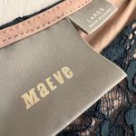 Maeve Anthropologie  Elsa Peplum teal lace dress - L Photo 3