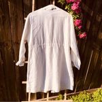 NEW CUT LOOSE White Linen swing coat w/ accent Cuffs L Size L Photo 7