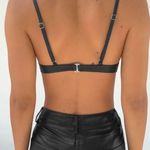 I am gia i.am.gia Black Leather Top Photo 1