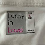 Lucky in Love Women's Size L White Tonal Animal Print Instinct Wild Tennis Skort Size L Photo 6