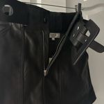 NWT Sea New York Ayden Lamb Leather Mini Skirt with wide belt in Size 0 Black Photo 8