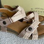 Spring Step L'Artiste Atira Platform Sandal Spring‎ Step Beige Braided Sandals 37 Photo 0