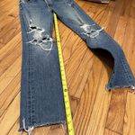 Mother Superior The Trickster Skimp Fray Distressed Jeans in Thrill Seeker Sz 26 Blue Photo 8