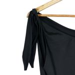 NWT Lilycoco Mini Dress Womens L Black One Shoulder Ruched Bodycon Sexy LBD Size L Photo 3