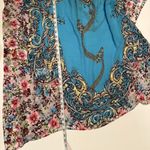 Kaftan Kimono Dress Sz XL Blue Sequins Summer Beach Wear CoverUp Vacation Cruise Photo 8