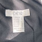 Cache Vintage Boatneck Bodycon Black & White Striped Top Size 2 Photo 5