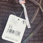 Free People Seratonin Corset Top Brown Puff short sleeves smoked back Sz XL Photo 9