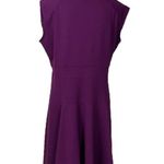 Lands' End Lands’ End Dress A-line Cap Sleeves Midi Plum Purple Women’s Size L/P 14-16 Photo 3