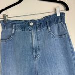 J.Crew  Womens Straight Leg Crop Jeans Sz 27 Medium Wash Paperbag Waist Photo 4