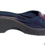 Donald Pliner Navy Mesh Sandal Wedge Shoe New Flexible Non Photo 2