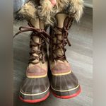 Sorel  Joan Of Arctic Boots Eskimo Waterproof Boots Tall Thick Warm Brown Pink 8 Photo 8