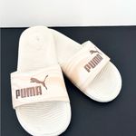 Puma  White and Pink Slide Sandals 6 Photo 2