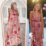 For Love & Lemons NWOT Kaylee Maxi Dress in Pink Floral Size Small Photo 13