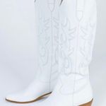 Princess Polly Billini White Cowboy Boots Photo 0