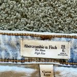Abercrombie & Fitch Curve Love The Mom High Rise Jeans Size 6L/28 Distressed Photo 6